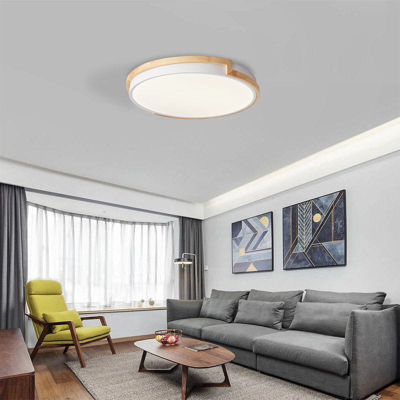 Aristaun LED Flush Mount, White, 4500