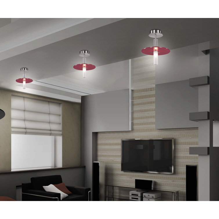 Pospisil 1-Light Semi Flush Mount