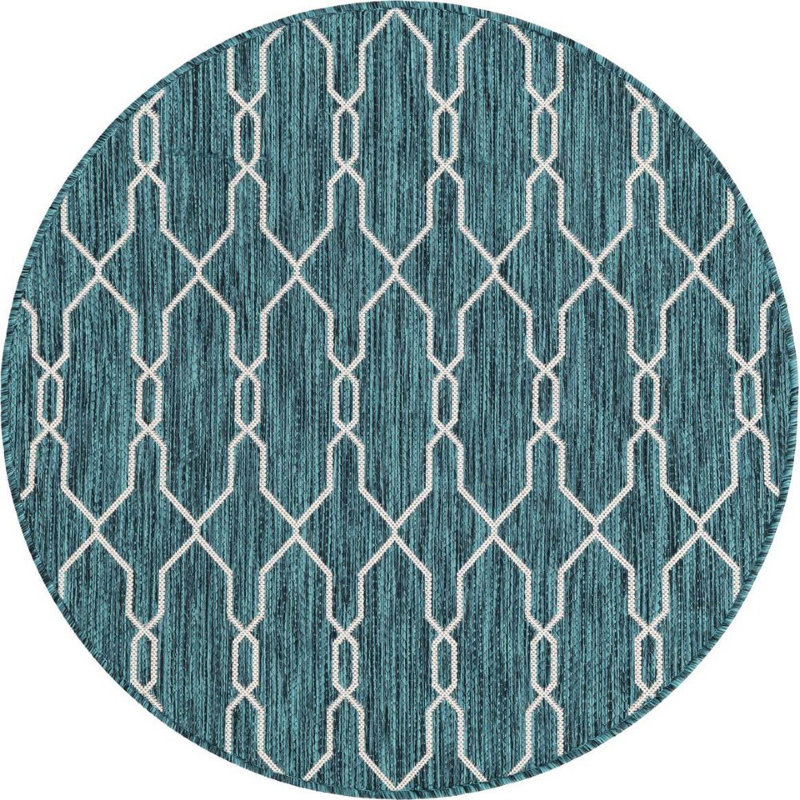 Couleur du feuillage du tapis d'extérieur Preen, Rond 4 pi