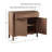 Commode d'appoint tissée 2 portes Bracha