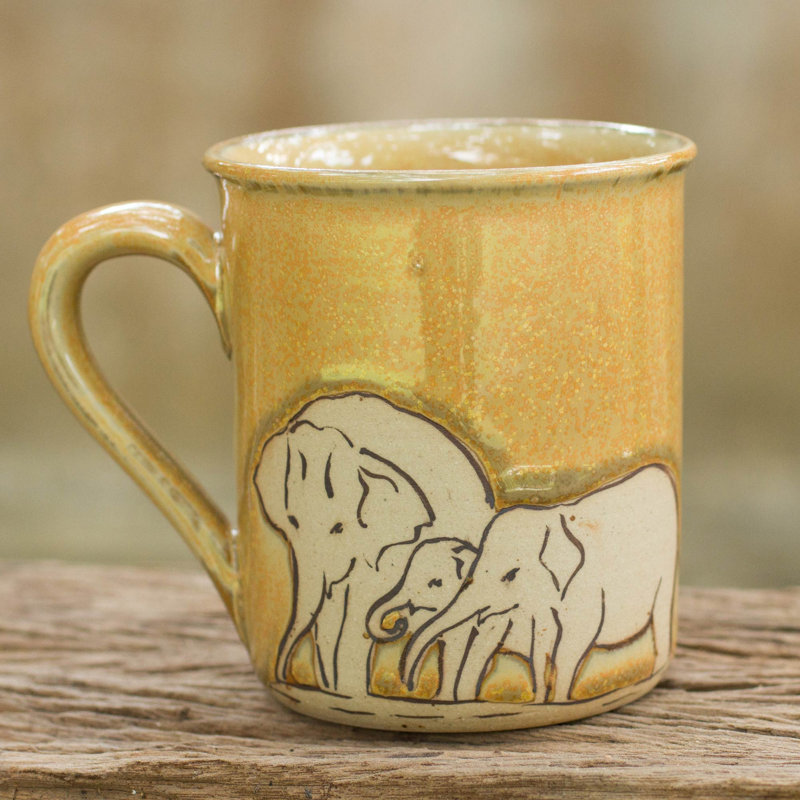 Grande tasse à café éléphant theme Rami
