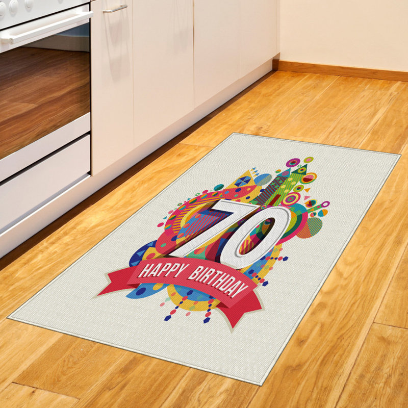 Party High Density Long Fiber Poly Threads Decorative Area Rug Carpet, Rectangle 2'7" x 5'