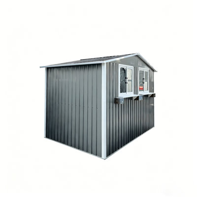Spacious Sheds, 6x9 Ft Metal Modern Garden Storage For Backyard Patio