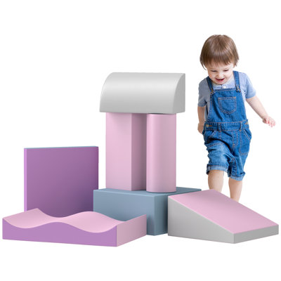 Équipement de jeu souple 7 pièces, jeux d'escalade pour enfants