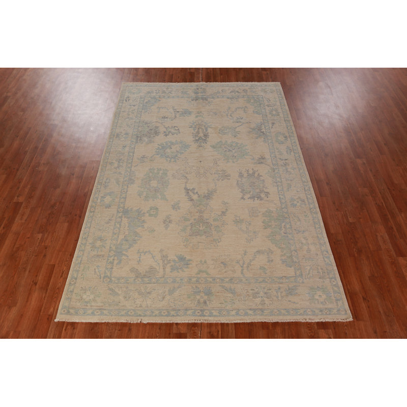 Vegetable Dye Oushak Oriental Area Rug 6x9