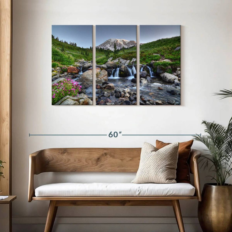 Alvord Cascades par le mont Rainier, H 28 po x l 45 po