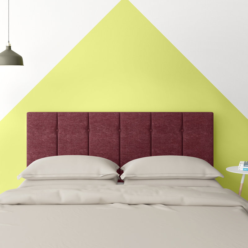 Pihu Upholstered Headboard, Super King (6'), Bordeaux