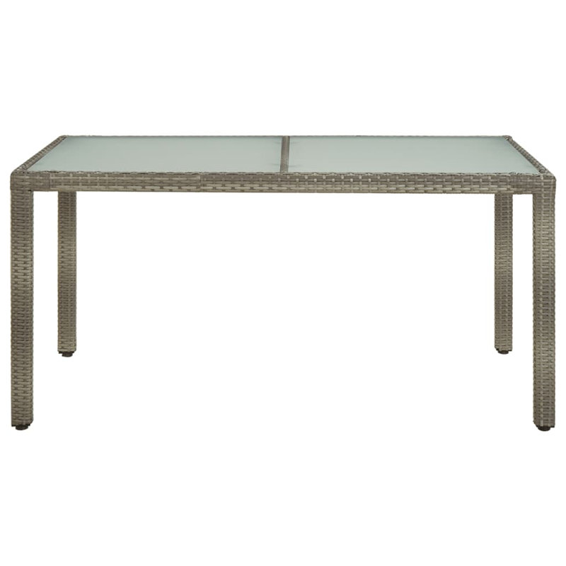 Bryona Rattan Dining Table, Grey/White