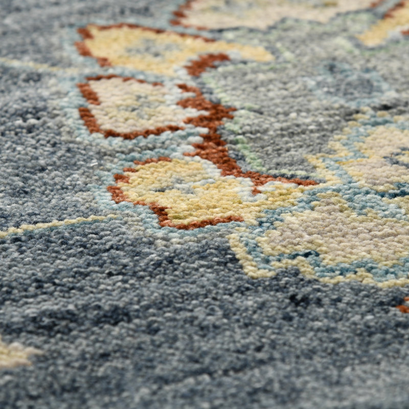 Jaigarh Wool Geometric Area Rug, Rectangle 2' x 3'