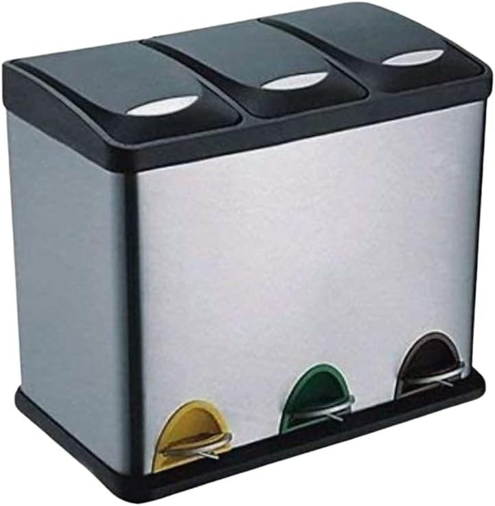 Dantavious Stainless Steel Step On Recycling Bin