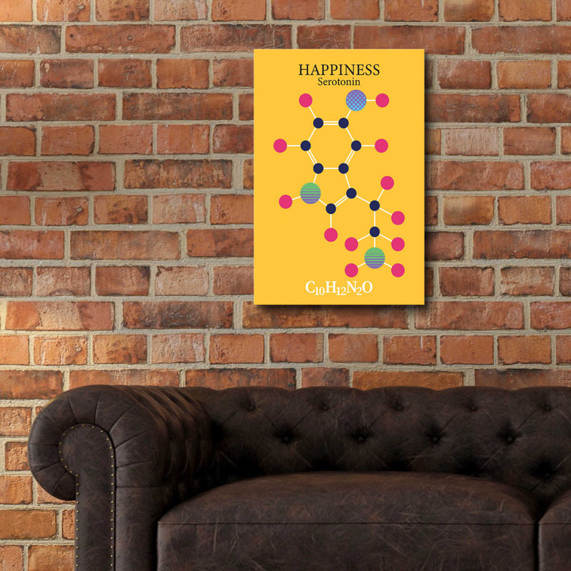 " Serotonin Molecule 2 " by Maxim, 24" H x 16" W x 0.2" D