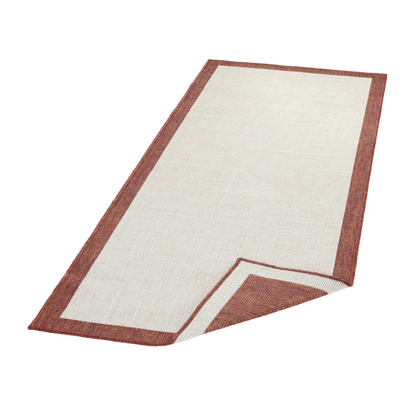 Panama Flatweave Orange/Cream Rug, Runner 80 x 250 cm