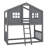 House-Style Bunk Bed With Built-In Ladder-99231143