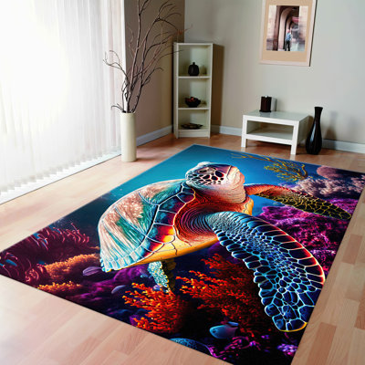 Premium Quality Floral Printed Soft Pile Rug Ideal for Enhancing Living Room or Bedroom Decor with Elegant Charm and Comfort