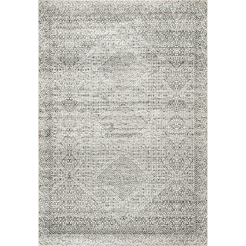 Hart SpinClean Abstract Tribal Machine Washable Area Rug, Square 8'