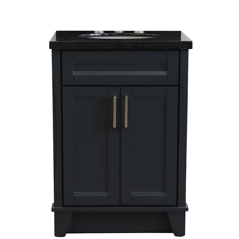 Ensemble de meuble-lavabo simple 25 po, Noir galaxie