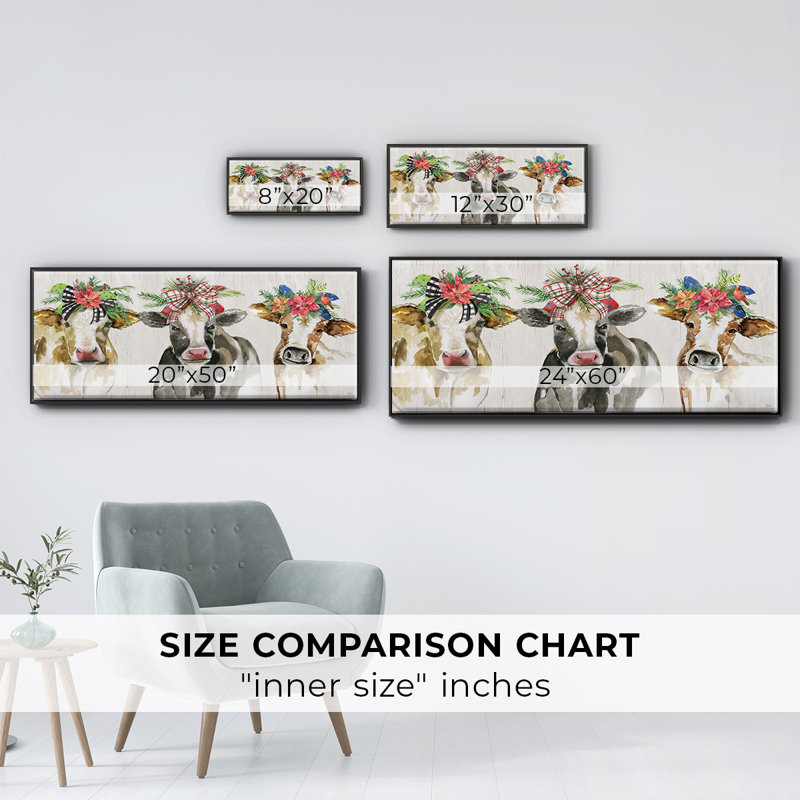 Holiday Gals- Framed Canvas