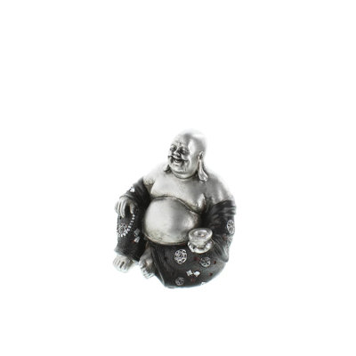 Happy Sitting Buddha Statue | Feng Shui Wealth Figurine