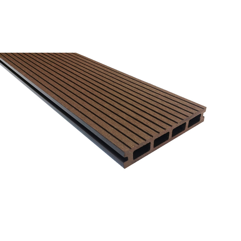 Planche de terrasse en composite 71,8 "x 5,43" en brun