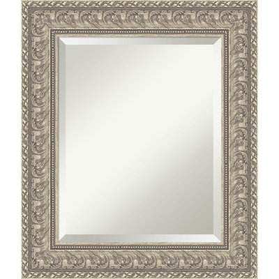 Azhineh Silver Beveled Framed Wall Mirror