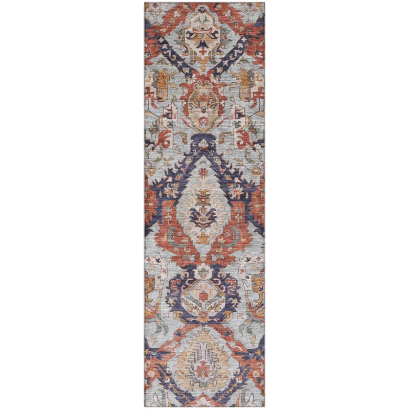 Tapis lavable à la machine Ashlynn, Tapis de couloir 2 pi 3 po x 7 pi 6 po
