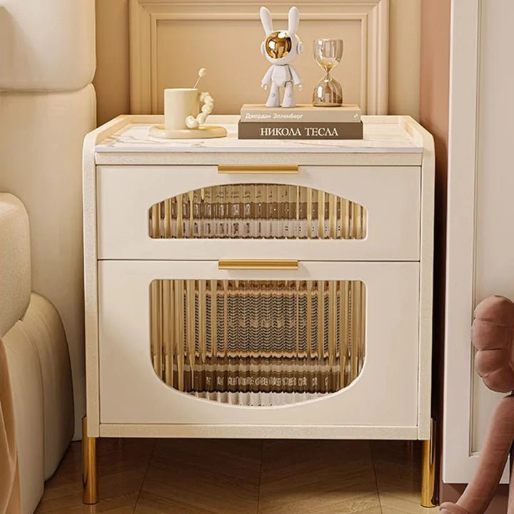 Auri 19.68cm W Manufactured Wood Bedside Table