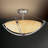 Porcelina™ Faux Porcelain Resin Flush Mount-18321899-18321898