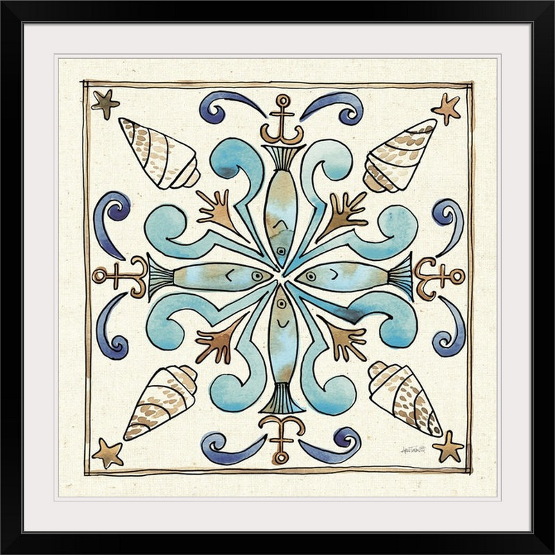 « côtier breeze tile iv », impression sur tavoletti anne, H 48 po x l 48 po x P 1,5 po, Toile