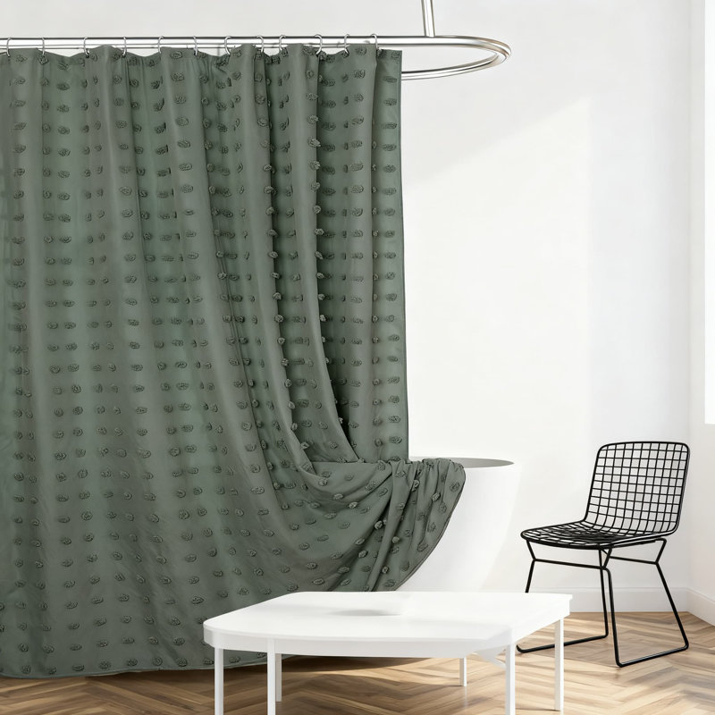 Rideau de douche Farmhouse, Vert