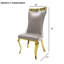 Chaise d'appoint 2 pièces à finition argentée-1132819991-1132819993