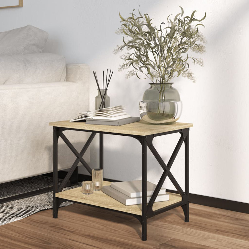 Basug Frame End Table, Sonoma Oak