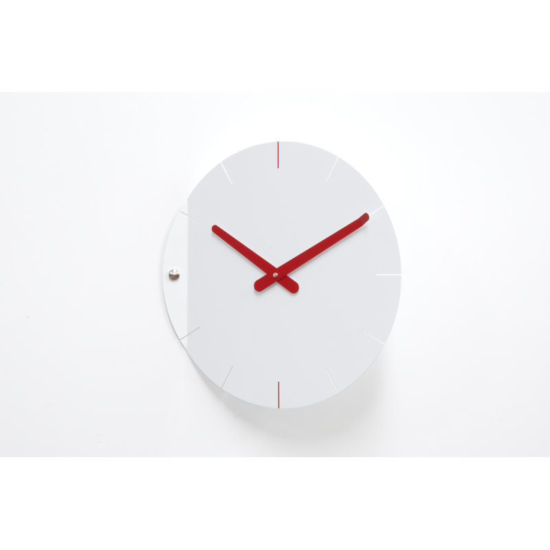 Sanders Metal Wall Clock, White