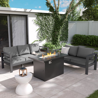 5 - Person Patio Conversation Set with Cushions