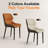 Modern Faux  Leather Upholstered Dining Chairs Wingback Side Chairs With Metal Legs-1837897107-1839904050