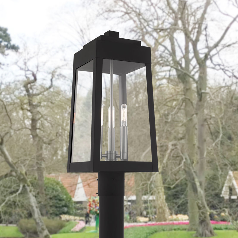 Antionetta Lantern Head, 20.37" H x 8.25" W x 8.25" D, Black