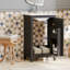 Petit meuble-lavabo moderne de 20 pouces avec lavabo en céramique - 20 * 14,5 * 33,3 pouces, rangement spacieux, 1 porte à fermeture douce