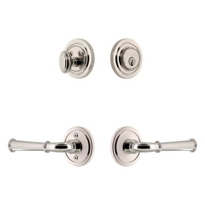Grandeur Circulaire Rosette Entry Set with Georgetown Lever