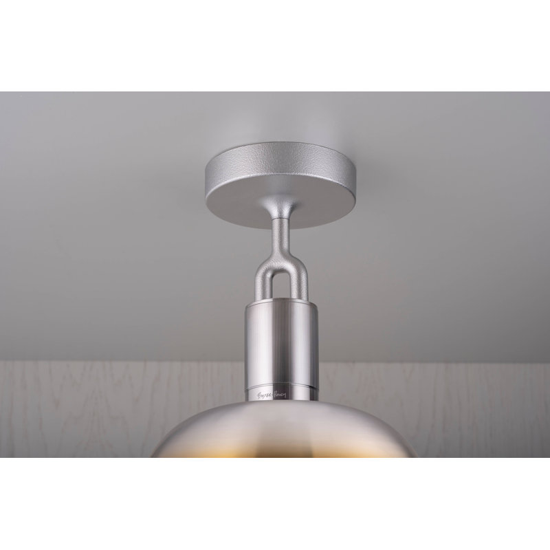 Semi Flush Mount, Medium, Burnt Steel