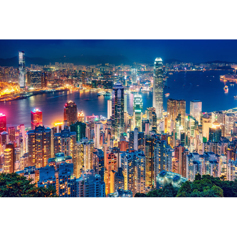 " Hong Kong View ", 24" H x 36" W  