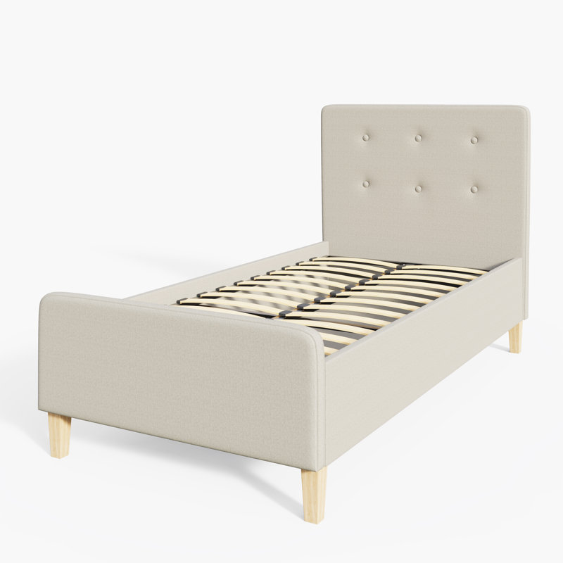 Buckhaven Upholstered Ottoman Storage Bed, Single (3'), Dark Grey