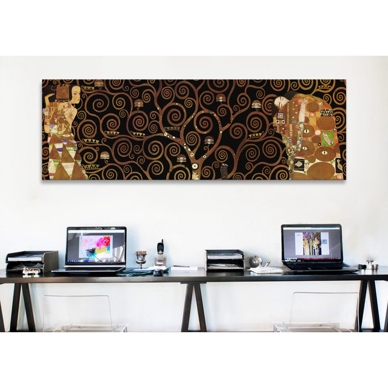« the tree of life ii » par gustav klimt,, impression sur toile, H 16 po x l 48 po x P 1,5 po