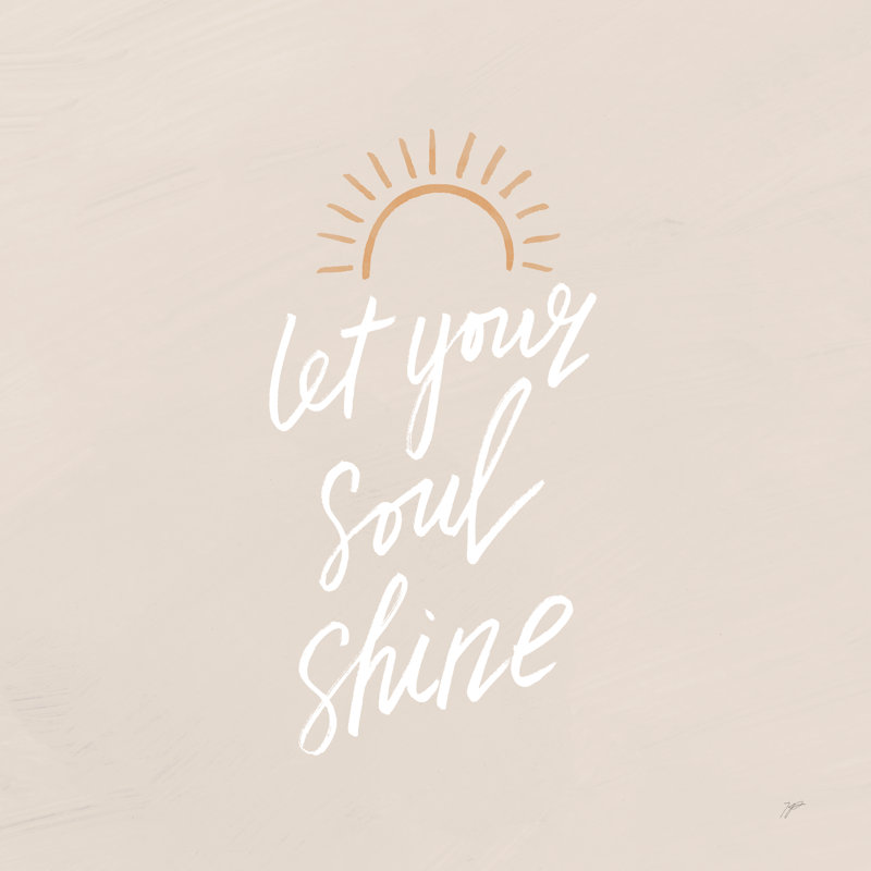 Let Your Soul Shine Sun by Karyn Panganiban - Wrapped Canvas Print, 30cm H x 46cm W x 3.8cm D