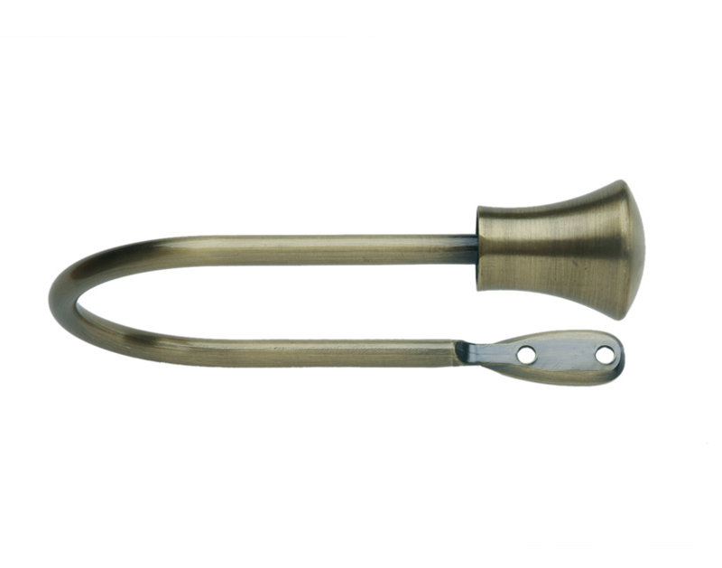 Gold Curtain Holdback, 0.38cm H x 14cm W x 10.70cm D