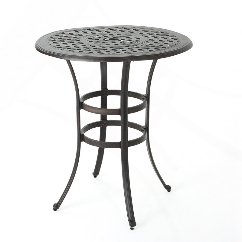 Table de bar en fonte d'aluminium