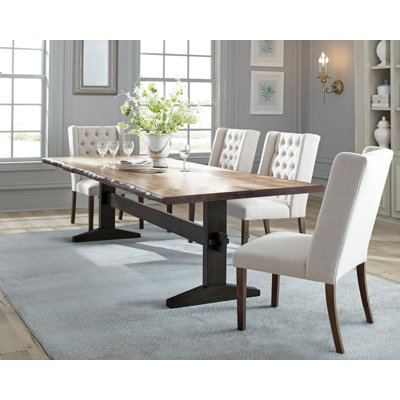 Ege 5 - Piece Dining Set in Brown and Beige