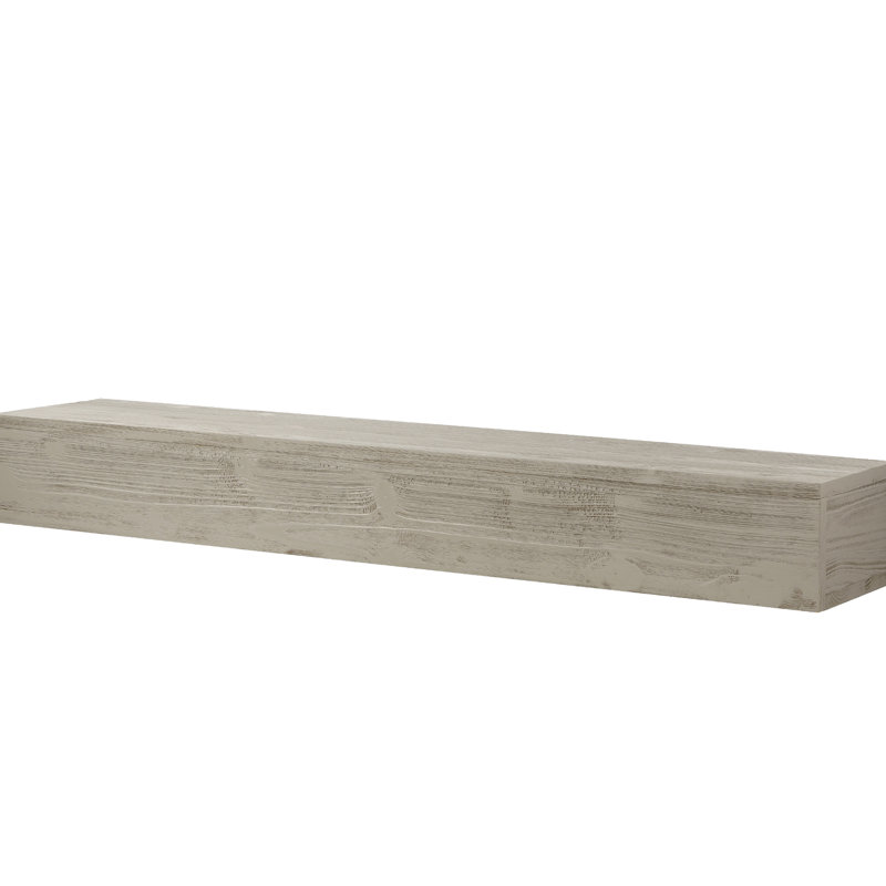 9" Thick Home Decor - 72" Rustic Wood Wall Shelf Object