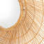 Zeus Coconut Cane Flat Wall Mirror