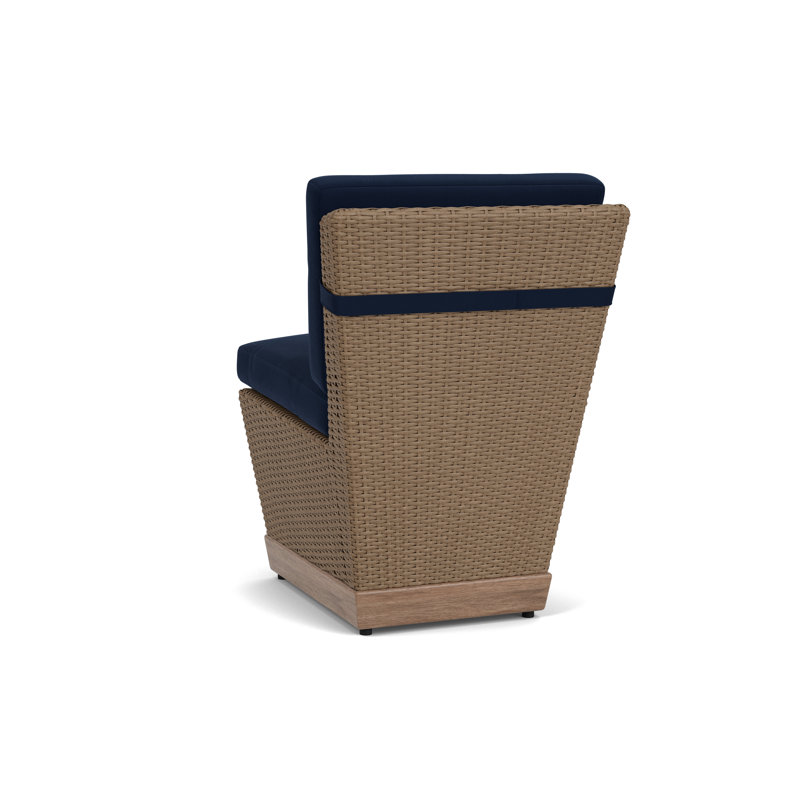 Charisma Outdoor Dining Side Chair, Decorline Navy