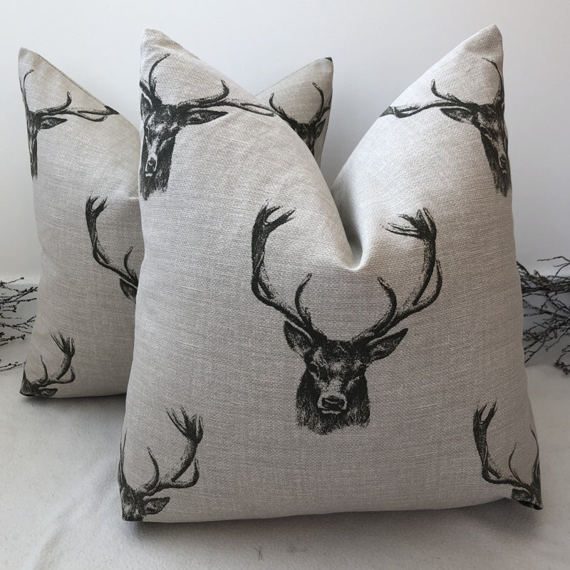Abstract Brown Square Cushion Cover