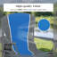 Chaise de camping pliante en X surdimensionnée avec dossier rembourré Clarena-40634420-121520839